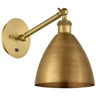 Innovations Lighting Ballston Metal Bristol 7.5" 8" Led Sconce - Brass Finish - Brass