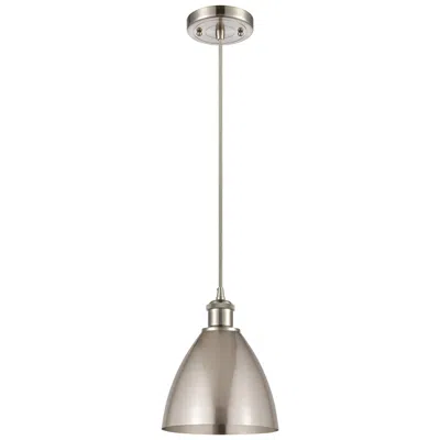 Innovations Lighting Ballston Metal Bristol 7.5"w Brushed Satin Nickel Corded Mini Pendant
