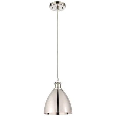 Innovations Lighting Ballston Metal Bristol 7.5"w Polished Nickel Corded Mini Pendant
