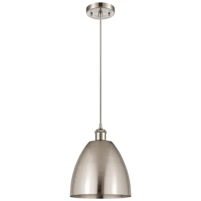Innovations Lighting Ballston Metal Bristol 9"w Brushed Satin Nickel Corded Mini Pendant