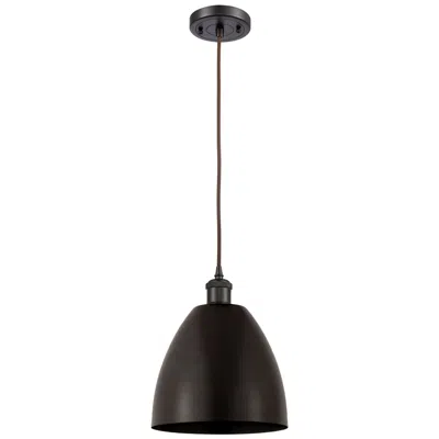 Innovations Lighting Ballston Metal Bristol 9"w Oil Rubbed Bronze Corded Mini Pendant