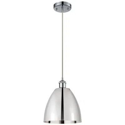 Innovations Lighting Ballston Metal Bristol 9"w Polished Chrome Corded Mini Pendant
