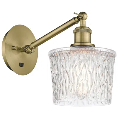 Innovations Lighting Ballston Niagra 7" Incandescent Sconce - Brass Finish - Clear Shade