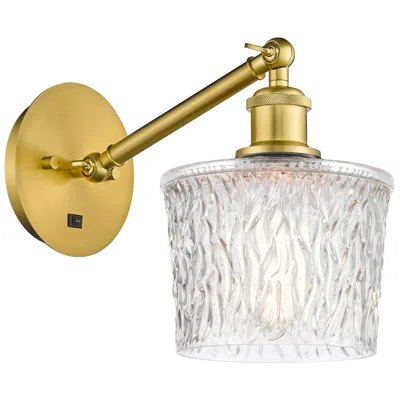 Innovations Lighting Ballston Niagra 7" Incandescent Sconce - Gold Finish - Clear Shade