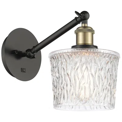 Innovations Lighting Ballston Niagra 7" Led Sconce - Black Brass Finish - Clear Shade