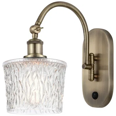 Innovations Lighting Ballston Niagra 7" Led Sconce - Brass Finish - Clear Shade