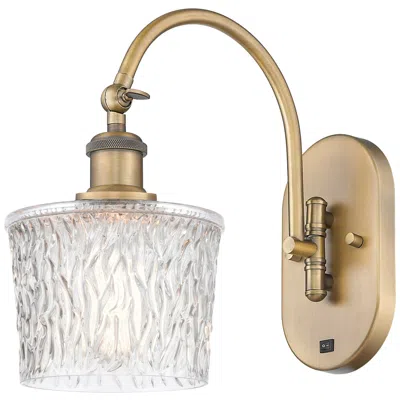 Innovations Lighting Ballston Niagra 7" Led Sconce - Brass Finish - Clear Shade