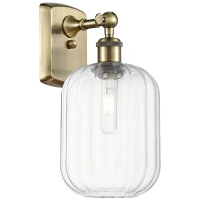 Innovations Lighting Ballston Preston 13" High Antique Brass Sconce With Clear Jar Shade