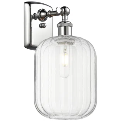 Innovations Lighting Ballston Preston 13" High Polished Chrome Sconce With Clear Jar Shade
