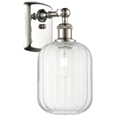 Innovations Lighting Ballston Preston 13" High Polished Nickel Sconce With Clear Jar Shade