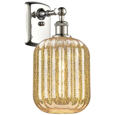 Innovations Lighting Ballston Preston 13"h Polished Nickel Sconce With Mercury Jar Shade