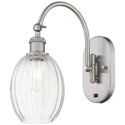 Innovations Lighting Ballston Preston 15"h Brushed Nickel Swivel Sconce W/ Clear Bulb Shade