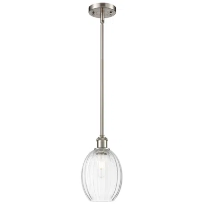 Innovations Lighting Ballston Preston 6"w Brushed Nickel Stem Pendant W/ Clear Bulb Shade