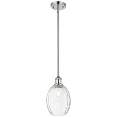 Innovations Lighting Ballston Preston 6"w Chrome Stem Hung Mini Pendant W/ Clear Bulb Shade