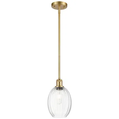 Innovations Lighting Ballston Preston 6"w Gold Stem Hung Mini Pendant W/ Clear Bulb Shade