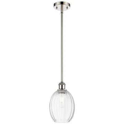 Innovations Lighting Ballston Preston 6"w Polished Nickel Stem Pendant W/ Clear Bulb Shade