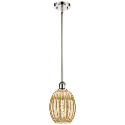 Innovations Lighting Ballston Preston 6"w Polished Nickel Stem Pendant W/ Mercury Bulb Shade