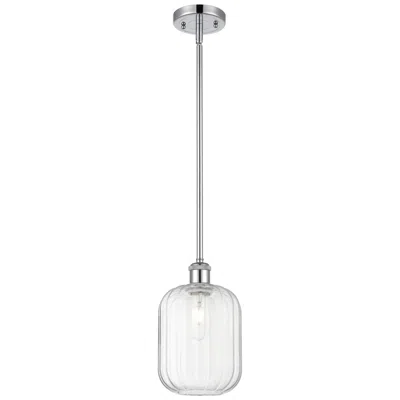 Innovations Lighting Ballston Preston 7"w Chrome Stem Hung Mini Pendant W/ Clear Jar Shade