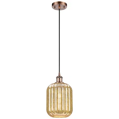 Innovations Lighting Ballston Preston 7"w Copper Cord Mini Pendant W/ Mercury Jar Shade