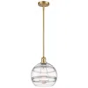 Innovations Lighting Ballston Rochester 10" Wide Satin Gold Stemmed Mini Pendant W/ Clear S In Gold