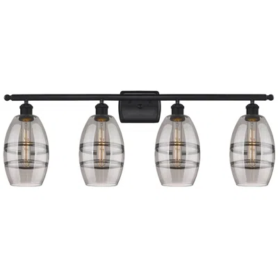 Innovations Lighting Ballston Rochester 11.38"h Black Brass Adjustable Sconce W/ Smoke Shad