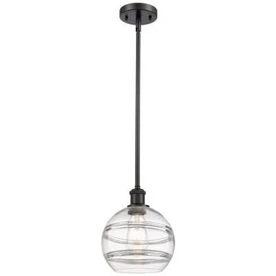 Innovations Lighting Ballston Rochester 8"w Oiled Bronze Stemmed Mini Pendant W/ Clear Shad