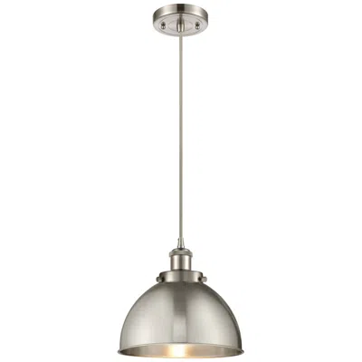 Innovations Lighting Ballston Urban 10.5" Brushed Nickel Corded Mini Pendant W/ Nickel Shad
