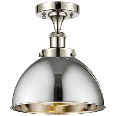 Innovations Lighting Ballston Urban 10"w Polished Nickel Semi.flush Mount