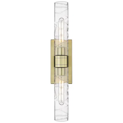 Innovations Lighting Ballston Urban 24"w 2 Light Antique Brass Bath Light With Deco Swirl S