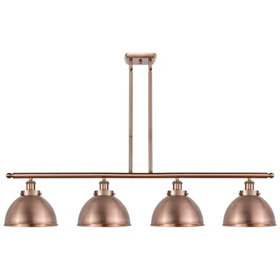 Innovations Lighting Ballston Urban 48.13"w 4 Light Copper Stem Led Island Light W/ Copper
