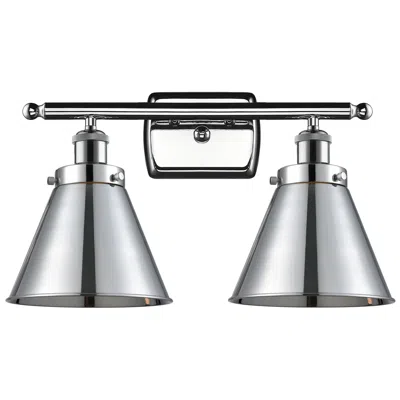 Innovations Lighting Ballston Urban Appalachian 16"w 2 Light Chrome Bath Light W/ Chrome Sh