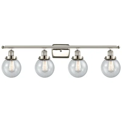 Innovations Lighting Ballston Urban Beacon 4 Light 36" Bath Light - Polished Nickel - Seedy