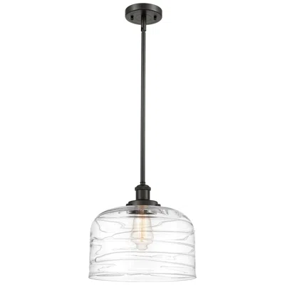 Innovations Lighting Ballston Urban Bell 12" Bronze Stemmed Mini Pendant W/ Deco Shade