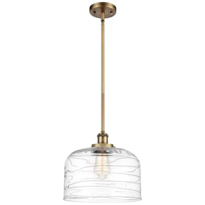Innovations Lighting Ballston Urban Bell 12" Brushed Brass Stemmed Mini Pendant W/ Deco Sha