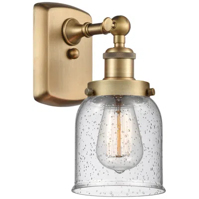 Innovations Lighting Ballston Urban Bell 12" High Brushed Brass Sconce W/ Seedy Shade
