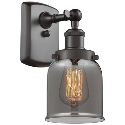 Innovations Lighting Ballston Urban Bell 12" High Oil Rubbed Bronze Sconce W/ Plated Smoke
