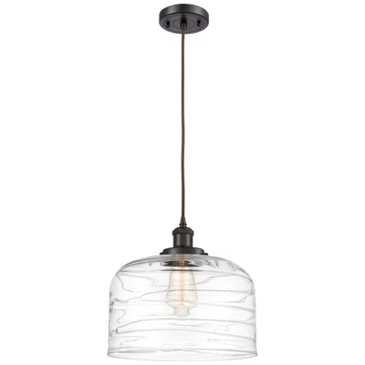 Innovations Lighting Ballston Urban Bell 12" Led Mini Pendant - Oil Rubbed Bronze - Clear S