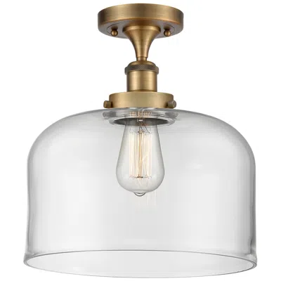 Innovations Lighting Ballston Urban Bell 12" Wide Brushed Brass Led Ceiling Light