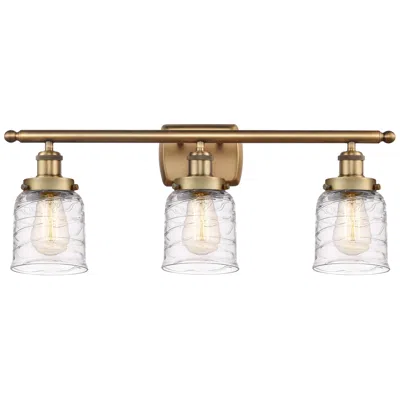 Innovations Lighting Ballston Urban Bell 3 Light 26" Led Bath Light - Brushed Brass - Deco