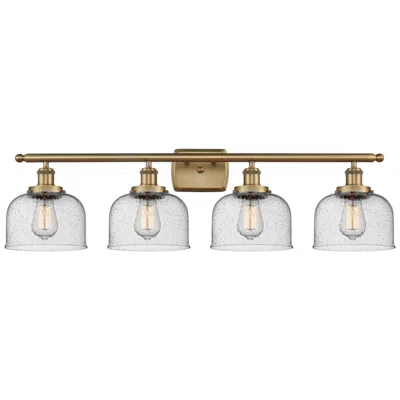 Innovations Lighting Ballston Urban Bell 38" 4 Light Brushed Brass Led Bath Light W/ Seedy