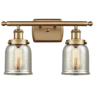 Innovations Lighting Ballston Urban Bell 5" 2 Light 16" Led Bath Light - Brushed Brass