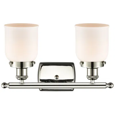 Innovations Lighting Ballston Urban Bell 5" 2 Light 16" Led Bath Light - Polished Nick