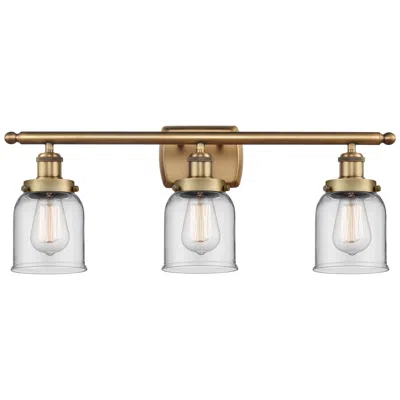 Innovations Lighting Ballston Urban Bell 5" 3 Light 26" Bath Light - Brushed Brass - C