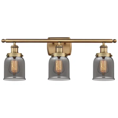 Innovations Lighting Ballston Urban Bell 5" 3 Light 26" Bath Light - Brushed Brass - S