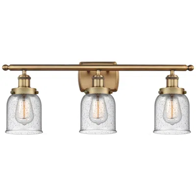 Innovations Lighting Ballston Urban Bell 5" 3 Light 26" Bath Light - Brushed Brass - S