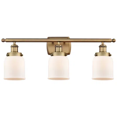 Innovations Lighting Ballston Urban Bell 5" 3 Light 26" Bath Light - Brushed Brass - W