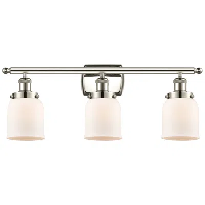 Innovations Lighting Ballston Urban Bell 5" 3 Light 26" Bath Light - Polished Nickel -