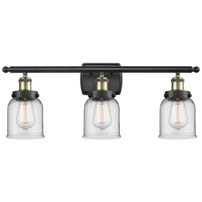 Innovations Lighting Ballston Urban Bell 5" 3 Light 26" Led Bath Light - Black Brass -