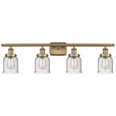 Innovations Lighting Ballston Urban Bell 5" 4 Light 36" Bath Light - Brushed Brass - S