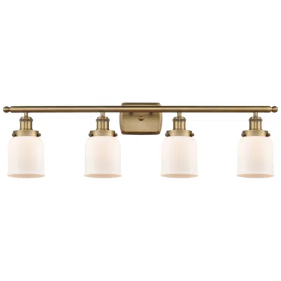 Innovations Lighting Ballston Urban Bell 5" 4 Light 36" Bath Light - Brushed Brass - W